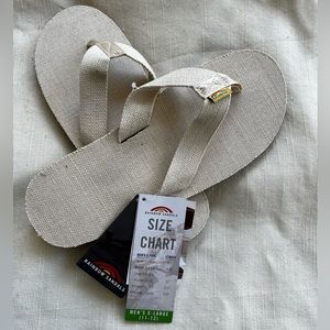 NWT Rainbow Sandals Natural Hemp Size XL